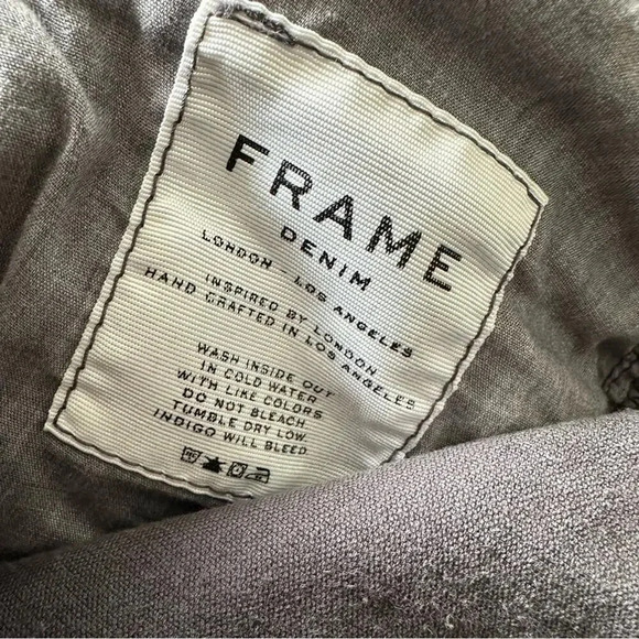 FRAME DENIM Men’s L’Homme Corduroy Slim Savile Grey Jeans Size 30 - Picture 5 of 7